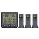thumbnail image 2 of Termómetro digital Wosthever con 3 sensores medidor de humedad y temperatura LCD color negro, 2 of 6