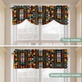 thumbnail image 5 of Colorful Boho Tie Up Valance Curtains for Windows, Kitchen Curtains Window Treatments, Farmhouse Abstract Geometric Ethnic Art Short Window Shades Valances for Bedroom Bathroom Cafe 42"x12", 5 of 8