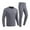 Gray, variant on SELONE Men's Heated Thermal Underwear Set 3 Level 28 Heating Zones Crewneck Long Sleeve Tops Elastic Waist Bottom