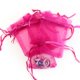 thumbnail image 1 of Bolsas de regalo de organza Boshen, 100 unidades, 10 x 15 cm, color rosa intenso, 1 of 8
