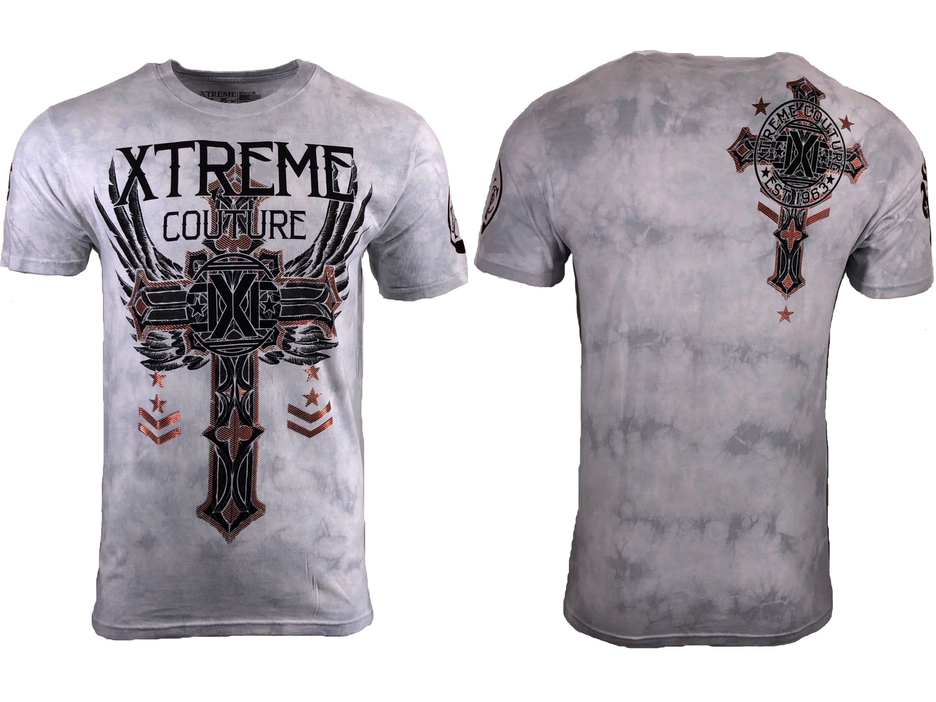 Xtreme Couture By Affliction Men's Faith & Trust Graphic T-Shirt - Y2K Style, Premium Cotton