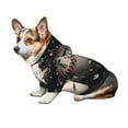 thumbnail image 6 of Goofa Baseball Breaking Glass Pattern Small Dog Sweater Hoodies Pet Grey Hooded Soft Fleece Sweatshirts with Pocket Fall Winter Puppy Cat Sweaters Warm Clothes-, 6 of 8