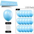 thumbnail image 4 of PartyWoo Light Blue Balloons, 120 pcs 5 Inch Matte Blue Balloons, Blue Balloons for Balloon Garland or Balloon Arch as Party Decorations, Birthday Decorations, Boy Baby Shower Decorations, Blue-Y4, 4 of 5
