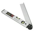 thumbnail image 2 of Table 16-inch 225-degree Digital Angle Level LCD Electric Protractor with Horizontal Vertical Level Bubbles Aluminum Alloy Woodworking Angle Gauge, 2 of 7