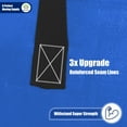 thumbnail image 5 of 4 Pack Heavy Duty Extra Large Moving Bags with Backpack Straps - Strong Handles & Zippers, Storage Totes For Space Saving, Fold Flat, Alternative to Moving Box (Set of 4, Black), 5 of 5