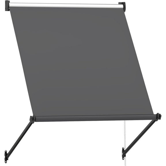 Wubio Manual Outdoor Retractable Awnings for Door Entrance, Sun Shade Canopy for Porch,30"x40"