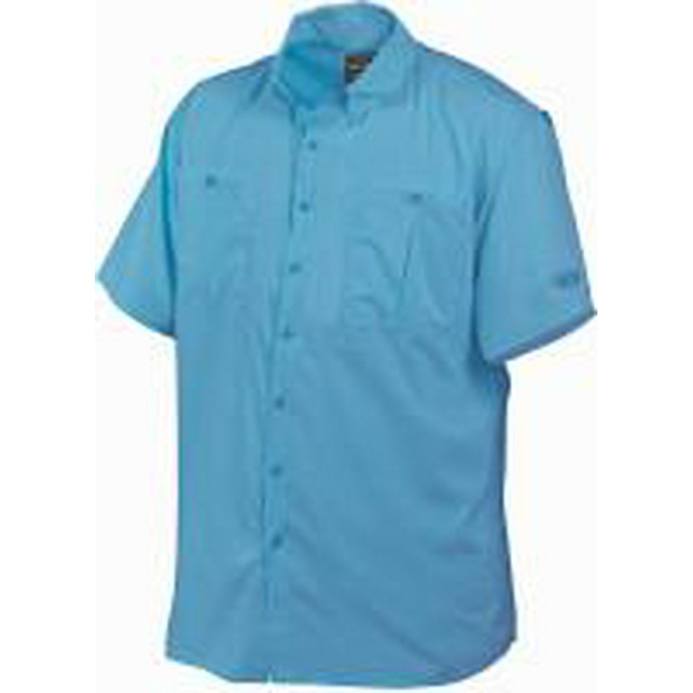 Drake Waterfowl Flyweight Shirt Vented Back Short Sleeve (Carolina