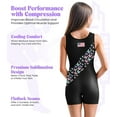 thumbnail image 3 of Exxact Sports Sublimated Youth Girls Wrestling Singlet – High-Cut, Full-Coverage Kids Wrestling Singlets For Girls (Butterfly, YL), 3 of 7