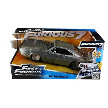 Fast and the Furious Dom's 1970 Dodge Charger RT Bare Metal 7 Inch Movie 1:24 Diecast Model Car Play Vehicle
