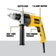 thumbnail image 3 of Taladro percutor DEWALT DW511, 7,8 A, 1/2 pulgadas, 4,3 libras, mango 360°, 3 of 8