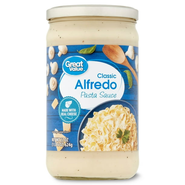 Great Value Classic Alfredo Pasta Sauce, 22 oz