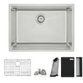thumbnail image 2 of Stylish Dual Mount 27" Stainless Steel Single Bowl Workstation Kitchen Sink with 5 accs S-127W, 2 of 13