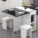 thumbnail image 3 of Dining Table for Home Folding Table Dining Table Household Desk Apartment Multi-Functional Computer Eettafels Home Furniture My Lux Decor Round, 3 of 22