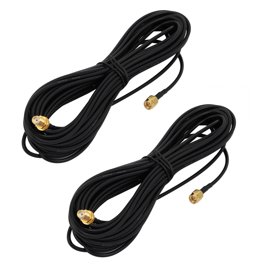 Vecys SMA Mannelijk naar Vrouwelijk Schot RG174 3ft/1M RF-Coaxkabel 2 PCS SMA-Adaptersets voor Router Antennesignaalversterker Draadloze Adapter Vecys SMA Mannelijk naar Vrouwelijk Schot RG174 3ft/1M RF-Coaxkabel 2 PCS SMA-Adaptersets voor Router Antennesignaalversterker Draadloze Adapter
