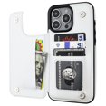 thumbnail image 1 of Funda tipo cartera Onetop compatible con iPhone 16 Pro Max, color blanco, 1 of 7