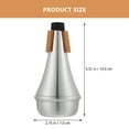 thumbnail image 3 of EeaseCA 1 Set Trumpet Metal Mouthpiece Trumpet Replacement Part Trumpet Mute Supply, 3 of 7