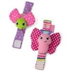 Infantino Sparkle Baby Wrist Rattles, Butterfly & Lady Bug Set, 2-Piece, Pink
