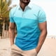 thumbnail image 2 of Men's Summer Leisure Culture Breathable Short Sleeved Shirt TopL, 2 of 5