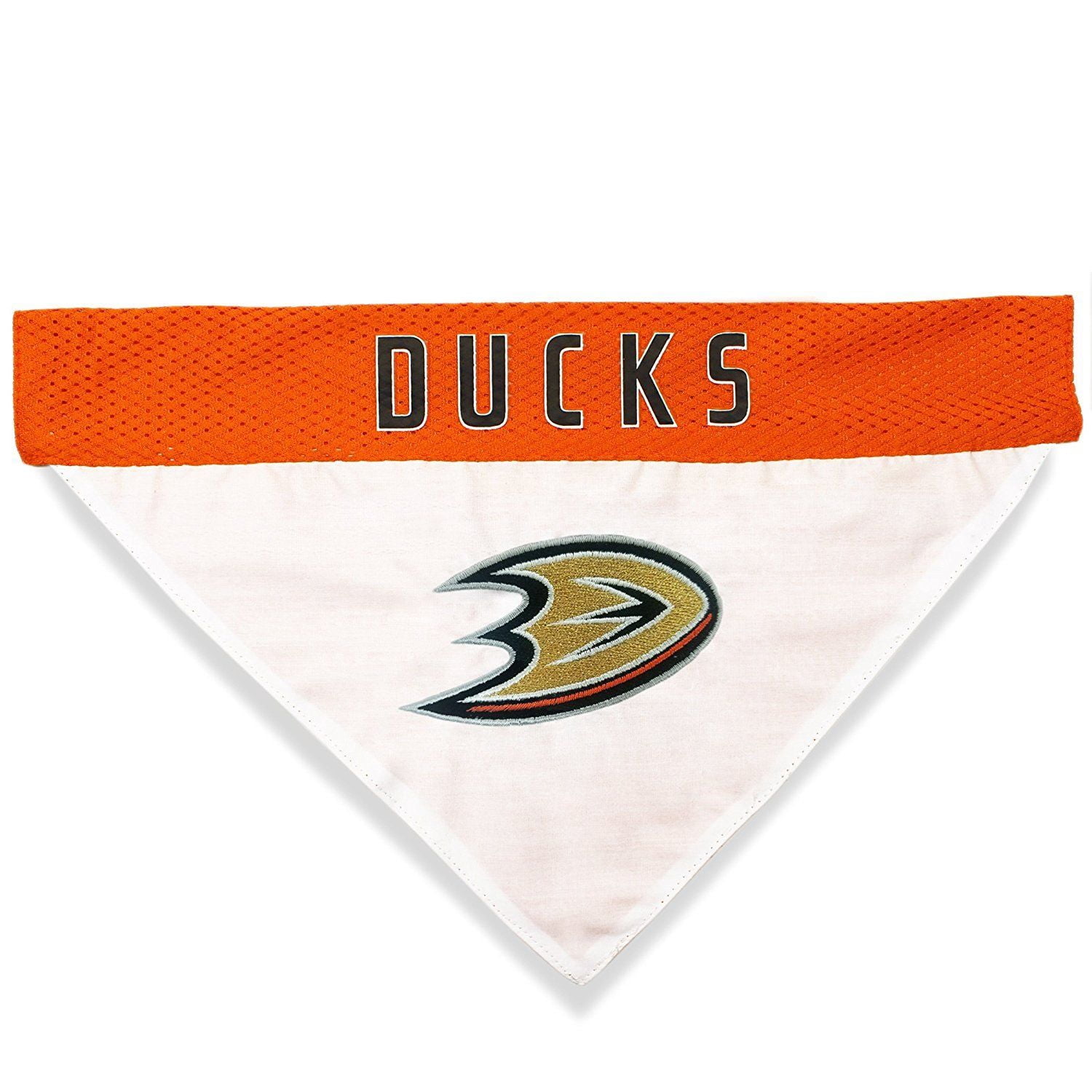 Pets First NHL Anaheim Ducks Bandana! NEW Reversible Pet Bandana - 2 sided Premium Bandanna
