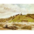 thumbnail image 2 of Van Gogh, Vincent 14x12 Black Ornate Wood Framed with Double Matting Museum Art Print Titled - Montmartre Quarry Mills, 2 of 4