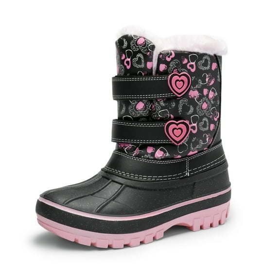 DREAM PAIRS Boys & Girls Winter Zip Snow Boots Outdoor Warm Waterproof Sport Snow Boot DUCKO