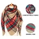 thumbnail image 3 of Bufanda de otoño invierno para mujer con borlas clásicas a cuadros de tartán cálido suave y grueso manta grande abrigo chal bufandas, 3 of 5