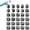 Black, variant on 30Pcs Numbered Pencil Toppers 1-30, Reusable Pencil ID Markers, Slide-On Number Labels for Teachers, Office Supply Tracking, Desk Organization, Supply Stations - 3 Colors