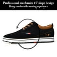 thumbnail image 3 of Cyiecw Men's Invisible Height Increasing Elevator Shoes Lace-up Fashion Casual Shoes 2.36 Inches Taller, 3 of 7
