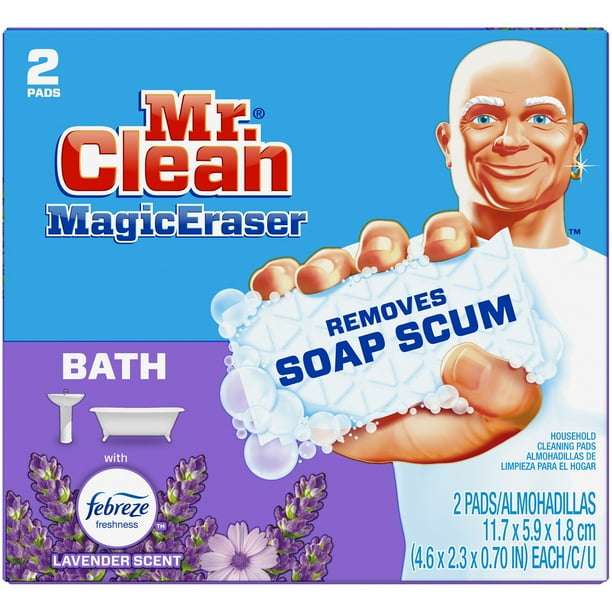 Mr. Clean Magic Eraser Bath with Febreze Lavender scent, Cleaning Pads