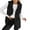 Black, variant on Solid Loose Fit Elegant Lapel Button Front Vest Cardigan for Women Women Casual Dress Sweater Long Sleeve Hoodie Womens Long Hooded Sweatshirt