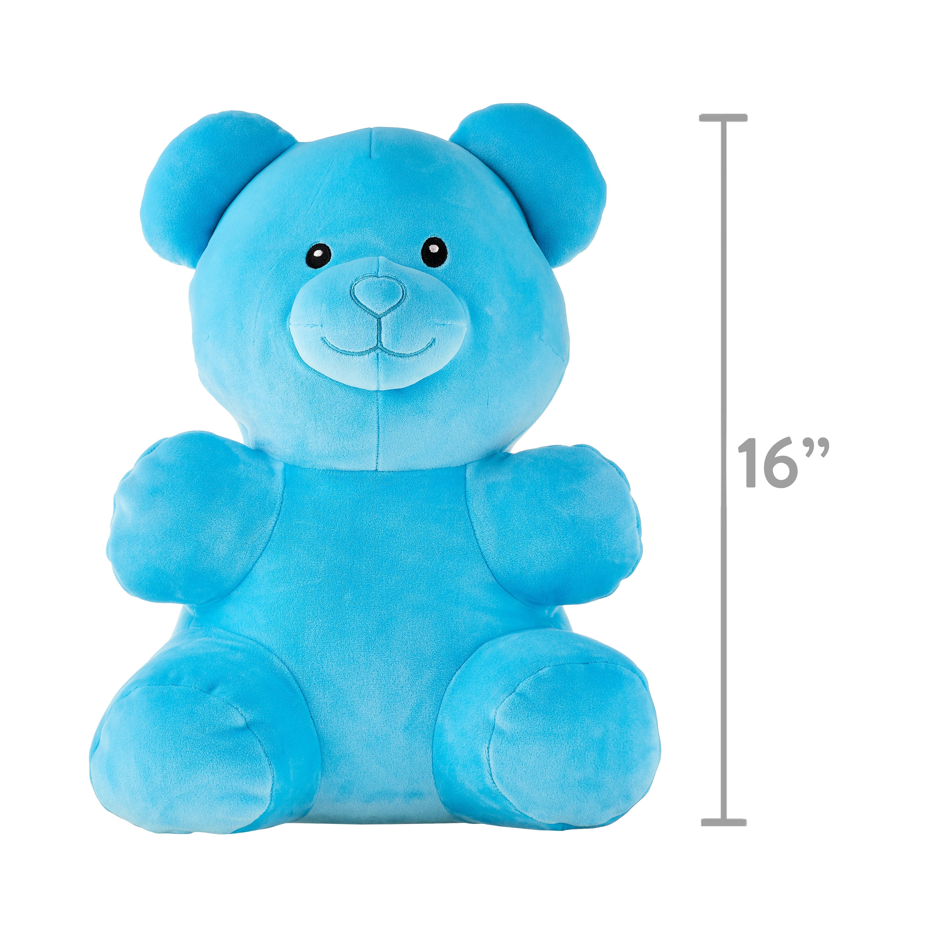 Valentine's Day Blue Teddy Bear Plush Toy, 8, by Way To Celebrate 