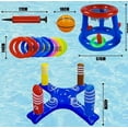thumbnail image 4 of Juego Inflable Lanzamiento Aros Dinámico Alberca Piscina Kit, 4 of 4
