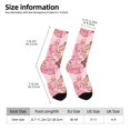 thumbnail image 2 of Hirioo Rose Flowers Pattern Adult Middle Tube Socks Breathable Sock Non-Pilling,Contrasting Color Design, 2 of 6