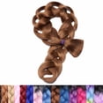 thumbnail image 2 of SEGO 3PCS/Lot Ombre Jumbo Braiding Hair Extensions Colored Hair Weave Synthetic Crochet Twist Box Braid Hair Black/Pink/Blue/Purple Fake Hair Extension for Women, 2 of 8
