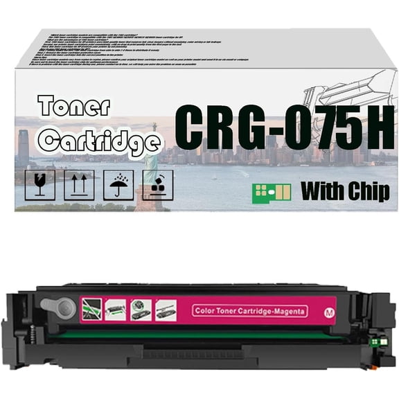 CRG-075H CRG075H Toner Cartridge, Compatible with Canon ImageCLASS LBP646Cdw, LBP647Cdw, MF662Cdw, MF663Cdw, and MF665Cdw Printers —— High-Yield Printing with Chip