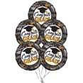 thumbnail image 2 of PMU Graduation Congrats Grad Silver & Gold 18 Inch Mylar Balloon Pkg/1, 2 of 3