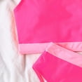 thumbnail image 3 of Gibobby Conjunto de Bikini para Mujer Conjunto de traje de baño dividido de bikini sexy de cintura alta de un hombro de color nuevo para mujer(Rosa caliente,G), 3 of 5