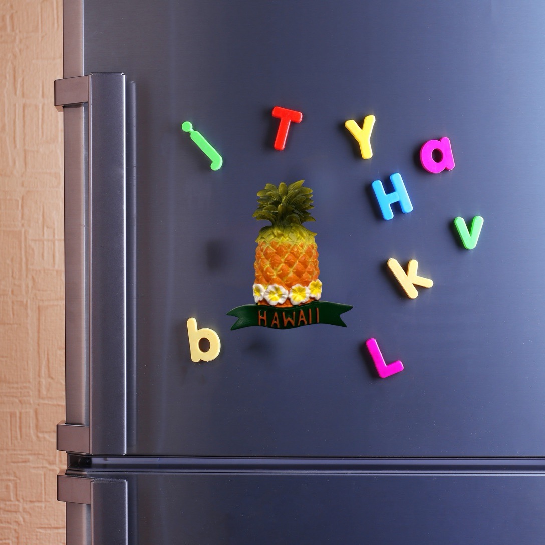 Island Heritage Polyresin Refrigerator Magnet Large Pineapple