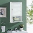 thumbnail image 6 of Gymax 27.5'' H Wall Cabinet Hanging Bathroom Storage Cabinet Adjustable Shelf, 6 of 10