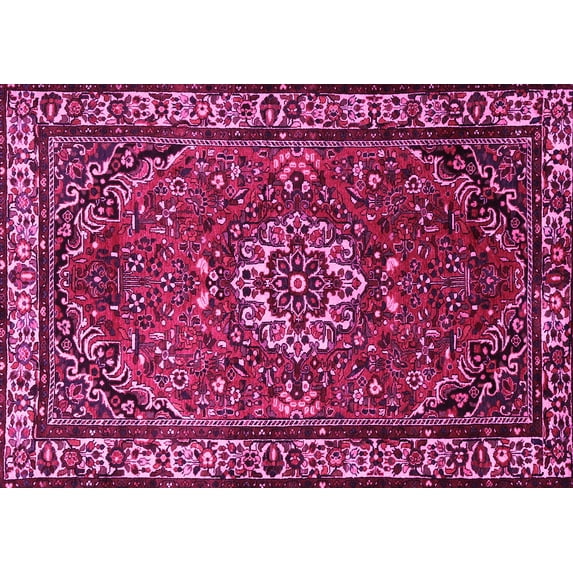 Ahgly Company Indoor Rectangle Persian Pink Traditional Area Rugs, 2' x 3'