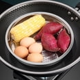 thumbnail image 6 of Stainless Steel Steamer Insert with Handle, Replacement Vegetable Basket for Steaming Pans - Easy to Use Collapsible Steamer Basket for Pots and Pressure Cooker (A), 6 of 9