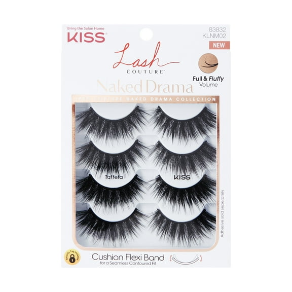 KISS Lash Couture Naked Drama - Taffeta - 4 ct (Pack of 1)