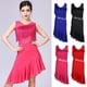 thumbnail image 5 of Vestido con flecos, traje de actuación en escenario con flecos, rojo M Hugo Vestido de baile latino con borlas, 5 of 10