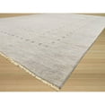 thumbnail image 3 of Handmade Wool Rug 9x12 Gray Transitional Area Rug Soft Plush Floor Covering, 3 of 3