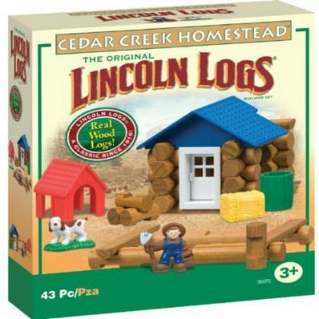 Lincoln Logs Cedar Creek Homestead Building Set - Walmart.com