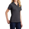 thumbnail image 3 of Mafoose Women's Heather Colorblock Contender Polo Graphite Heather/ Black X-Small, 3 of 5