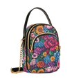 thumbnail image 7 of FORMRS Crossbody Bag for Women Quilted Travel Shoulder Cell Phone Purse with Chain Strap Handbag, Charming Floral Pattern, 7 of 7