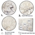thumbnail image 3 of Designart "Charming Collage Of White Dahlias" Dahlia Floater Framed Canvas Art Print, 3 of 5