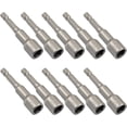 thumbnail image 1 of 10 Pcs 3/8 Inch Hex Magnetic Power Hex Nut Driver Magnetic Extension Socket Drill Bit Set, Quick Change Socket Nut Impact Driver for Electric Drill, 1 of 5