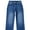 Blue, variant on Women's High Waisted Jeans Stretchy Comfort Fit Flared & Straight Leg Trendy Raw Hem Loose Fit 90s Retro (Plus Size Available)